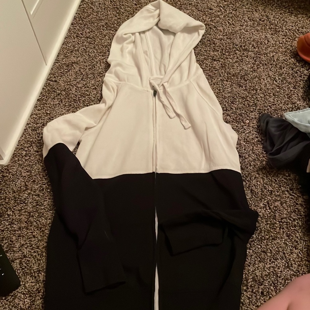 black and white jacket